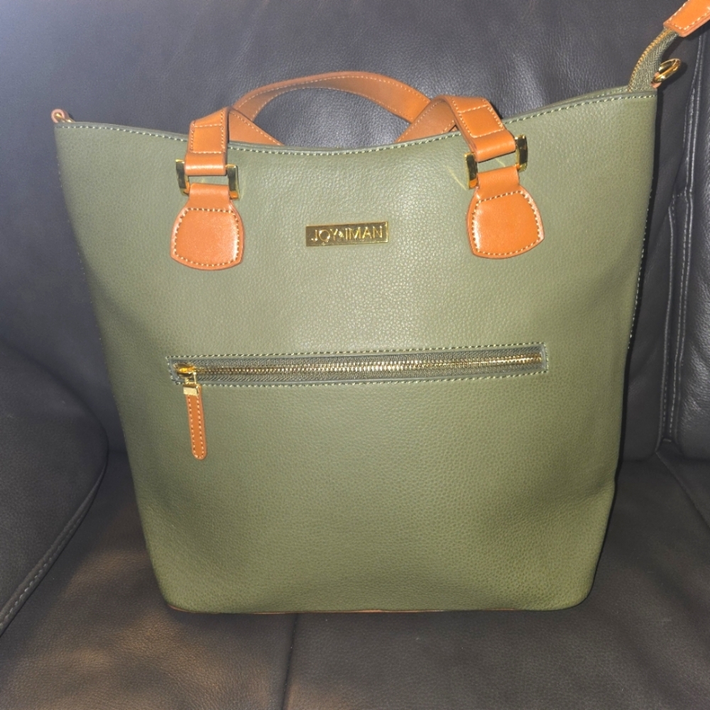 Joy & Iman Leather Handbag Tote